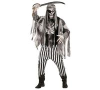Déguisement Pirate Squelette Fantôme Homme - Taille: L Noir