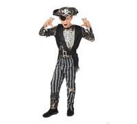 Déguisement Pirate Squelette - Ptit Clown - Costume Enfant - Noir - 10-12 Ans - Polyester Multicolore