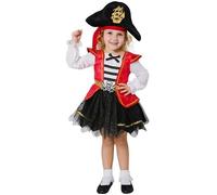 Mom Girl Caribbean Pirate Costume Rouge 12-24 Months Enfants