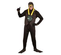 DÉGUISEMENT PLONGEUR HOMME M Noir M