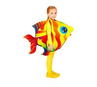W WIDMANN MILANO Party Fashion - Déguisement enfant poisson tropical, combinaison, déguisements carnaval enfants, poisson, monde sous-marin