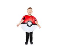déguisement pokemon pokeball tabard enfant - 3/7 ans - rouge - 9918521
