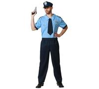 Déguisement Policier Basique - Angel Tomas, Sa - Xl - Homme - Noir Multicolore