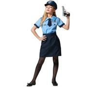 Déguisement policier basique fille - ANGEL TOMAS, SA - Noir - 5 ans - Carnaval