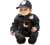 Déguisement Policier Bébé - Concinnatis - Taille 7-12 mois - Bleu marine - Combinaison, bottes et casquette