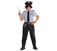 Déguisement Policier Enfant 11 À 13 Ans Bleu