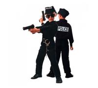 Costume Policier Francais Enfant - Noir - 7/9 ans noire