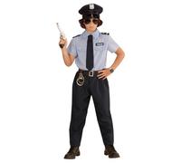 W WIDMANN MILANO Party Fashion - Costume enfant policier, agent de police, homme de loi, commissaire, uniforme, déguisements de carnaval