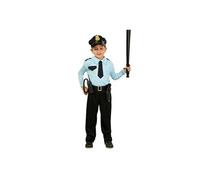 FIESTAS GUIRCA Déguisement Police Costume Enfant Unisexe Taille Taille 5-6 Ans