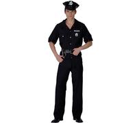 Déguisement Policier Homme - 37385 - Large - Port 0¿ Noir