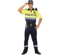 Déguisement - Policier Municipal Espagnol - Noir - Adulte - Polyester S