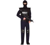 Déguisement Policier Swat pour adolescent - FIESTAS GUIRCA, S.L. - Noir - Carnaval 14 ans