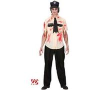 Déguisement policier Zombie - Taille M or G