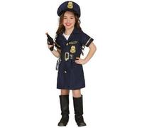 Déguisement policière enfant - FIESTAS GUIRCA - Modèle 5-6 ans - Robe bleu marine - Ceinture - Képi