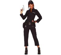 Déguisement - Policière Officielle - Noir - Femme - Carnaval et fêtes à thème M