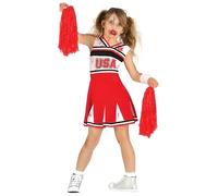 Déguisement De Pom-Pom Girl Cheerleader Zombie Pour Fille (Taille 5-6a) Multicolore