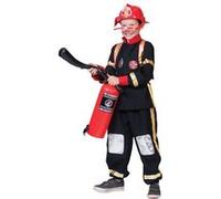 déguisement pompier courageux enfant - 10/12 ans - noir - funny espa 403112_140 Noir
