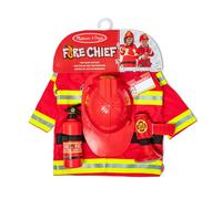 Déguisement pompier - MELISSA & DOUG - Set complet accessoires (veste, casque, extincteur...) - 100% Polyester - De 3 à 6 ans