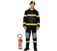 Déguisement Pompier Soldat Feu Incendie Homme | M | Noir | 021362 W Widmann Milano Party Fashion M - 021362 W WIDMANN MILANO Party Fashion Noir G