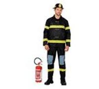 Déguisement Pompier Soldat Feu Incendie Homme | Xl | Noir | 021364 W Widmann Milano Party Fashion XL - 021364 W WIDMANN MILANO Party Fashion Noir G