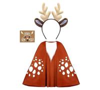 Déguisement Poncho Renne, Pour Femmes Costume, Cosplay Cerf De, Noël