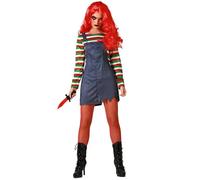 ATOSA déguisement poupée halloween multicolore avec combinaison femme adulte XS