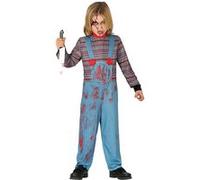 déguisement poupée possedée garçon - 5/6 ans - bleu - guirca 87798 Bleu G