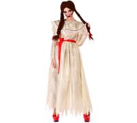 Déguisement Poupée Vintage Maléfique Femme - Taille: Xs / S Blanc