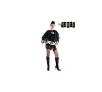 Atosa - Déguisement Femme Super Héros Comic, couleur noir, M-L (73911)