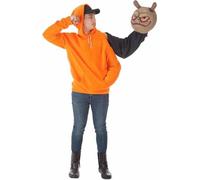 Déguisement pour adultes Halloween Orange Alien L (2 pièces)