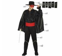 Déguisement pour adultes noir super-héros - M/L