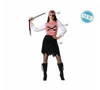 Atosa déguisement pirate rayé femme adulte XS