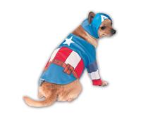 Déguisement Pour Chien Captain America Large Vert