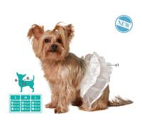 ATOSA déguisement pour animal de compagnie tutu blanc