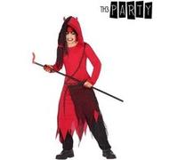 Déguisement pour Enfants Démon Rouge Noir (4 Pcs) (Taille 5-6 Ans) Blanc G