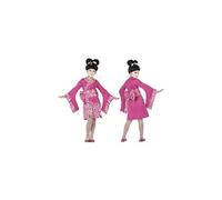 Déguisement pour Enfants Geisha Rose fuchsia (3 Pcs) (Taille 5-6 Ans)
