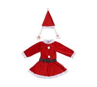 Déguisement pour Enfants Maman Noël 9-13 Ans Rouge Blanc
