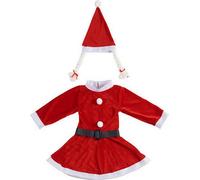 Déguisement pour enfants Mère Noël 9-13 ans Rouge Blanc