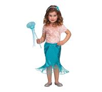 Déguisement De Petit Sirène Bleu Pour Fille (Taille 3-6a) Multicolore