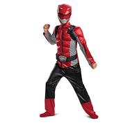 Deguisement Power Rangers Beast Morphers Rouge Muscles rembourres 8-10 ans
