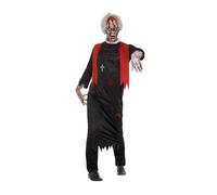 Déguisement Prêtre Zombie Homme Noir