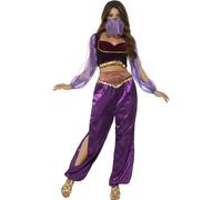 Déguisement Princesse Arabe Violette Femme Medium Violet