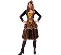 Déguisement Princesse Baroque Femme Steampunk Medium Doré