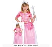 Déguisement Princesse Des Contes De Fées Rose Fiestas Guirca 5-12 Ans