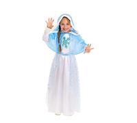 Déguisement - Princesse des Neiges - Fille 3-4 ans - Robe et cape - Polyester bleu 5-6 ans