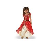 Déguisement Princesse Elena d'Avalor - Costume Luxe Rouge pour Enfant - Effet Satin et Pailleté