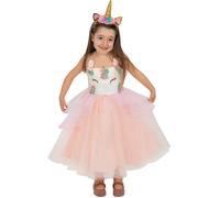 Déguisement princesse licorne fille-121458 - FUNIDELIA - Robe avec tulle et diadème - Rose - 10-12 ans 7-9 ans