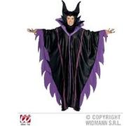 W WIDMANN MILANO Party Fashion - Costume « Malefizia » pour femme | Robe avec col et chapeau style « fée maléfique », costume de sorcière pour Halloween et le carnaval