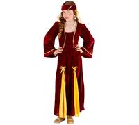 Déguisement Princesse Médiéval Enfant (Taille 8 À 10 Ans) Moyen Âge Marron