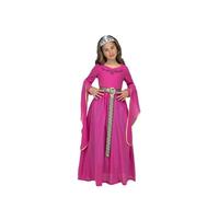Déguisement - Princesse Médiévale Rose - Robe et Diadème - Intérieur - 3 ans+ 7-9 ans